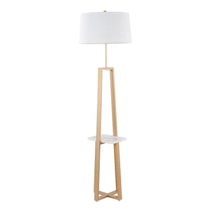 Cosmo Shelf Contemporary Glam Floor Lamp