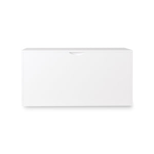 Toy Storage Organizer With Rolling Drawer, Chest With Wheels, Large Pull Out Bin For Nursery - White