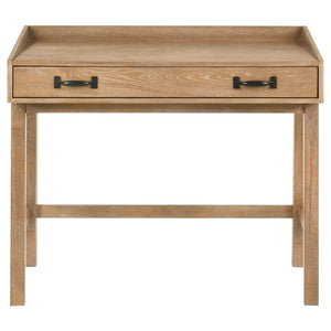 Fabian 38-inch Computer Desk with Keyboard Drawer Distressed Light Brown