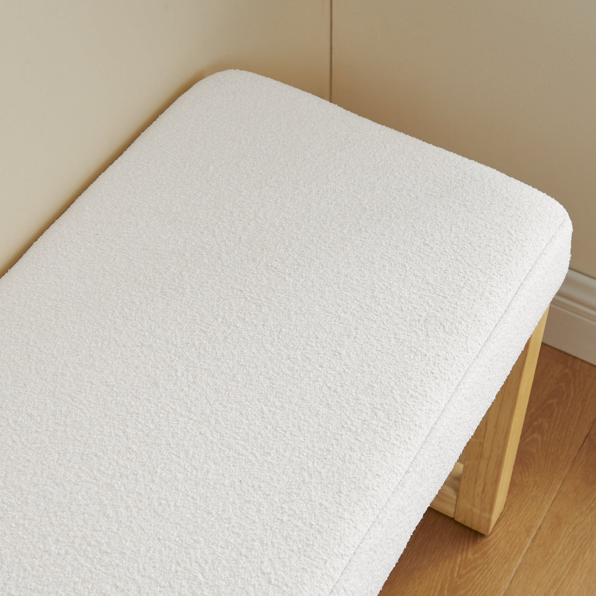 Shoe-Changing Bench with Cushioned Seat