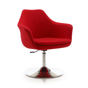 Kinsey - Swivel Lounge Chair - Red