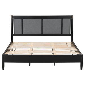 Solid Wood King Bed, Heavy Duty Support Without a Box Spring