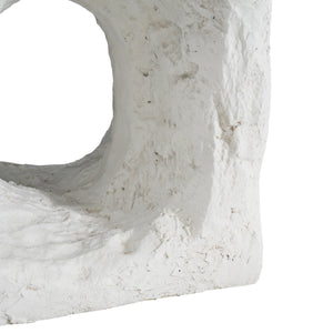 Lyra Outdoor Patio Karst Cave Inspired MGO Side Table White