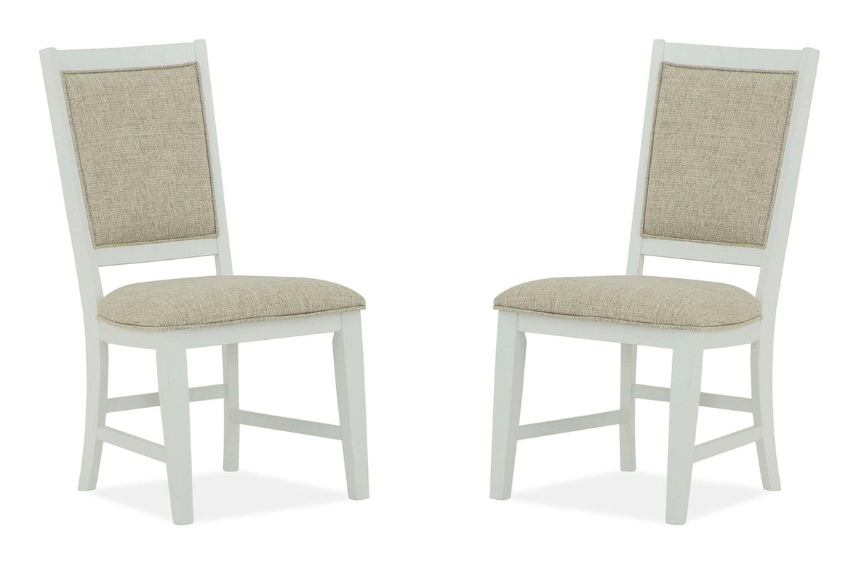 Heron Cove - Step Up Side Chair With Upholstered Seat & Back (Set of 2) - Chalk White