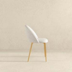 Marion - Dining Chair (Set of 2) - Gold / White