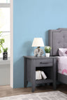 Roller Drawer Glides Nightstand