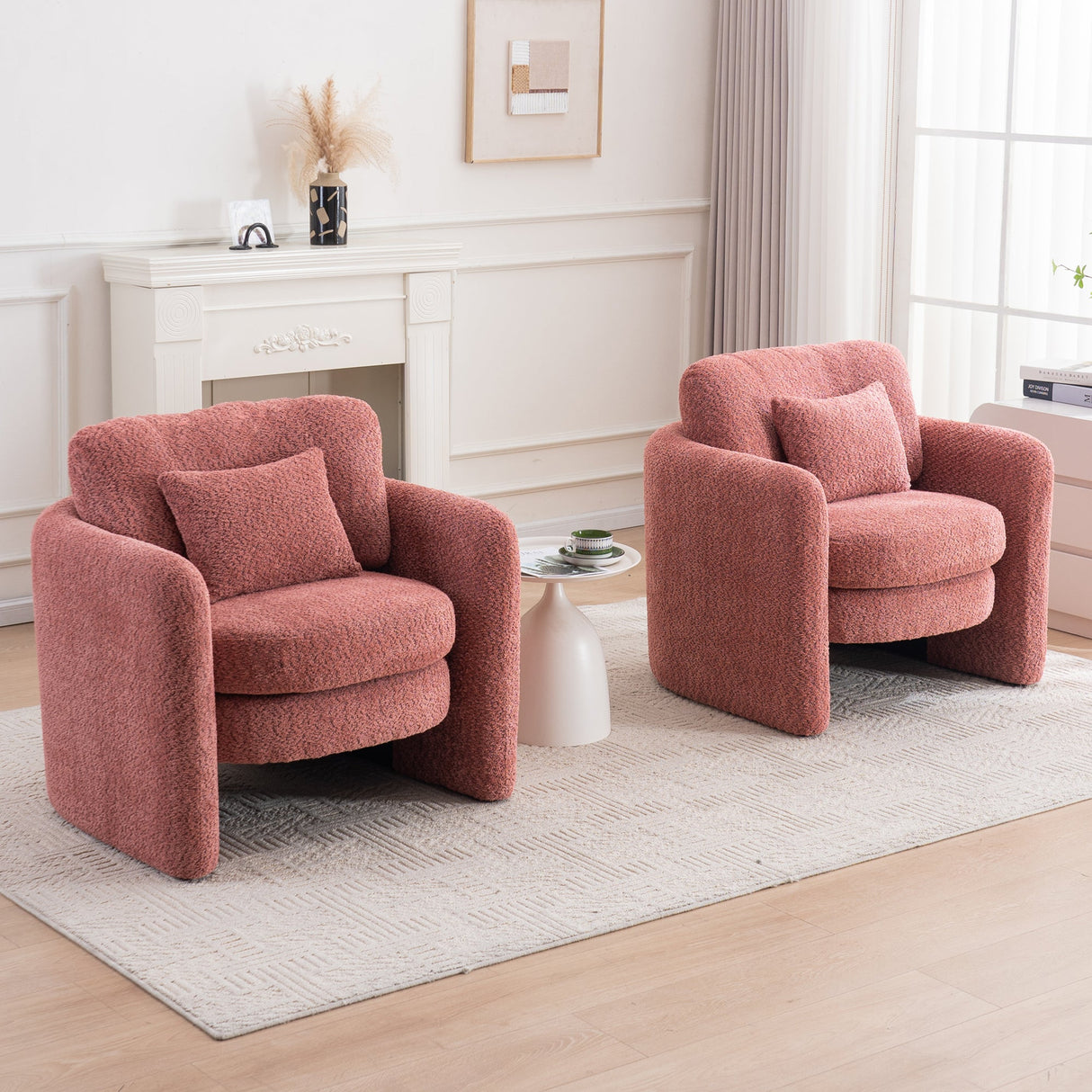 Rosewick Rounded Corner Cozy Modern Accent Chair