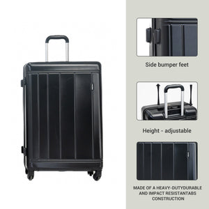 9-Piece Black Luggage Set by GigaTech with TSA Lock