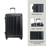 9-Piece Black Luggage Set by GigaTech with TSA Lock