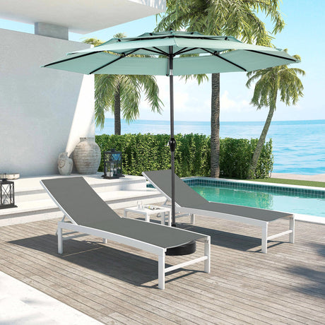 3-tier Ventilated 10-Foot Auto-Tilt Umbrella