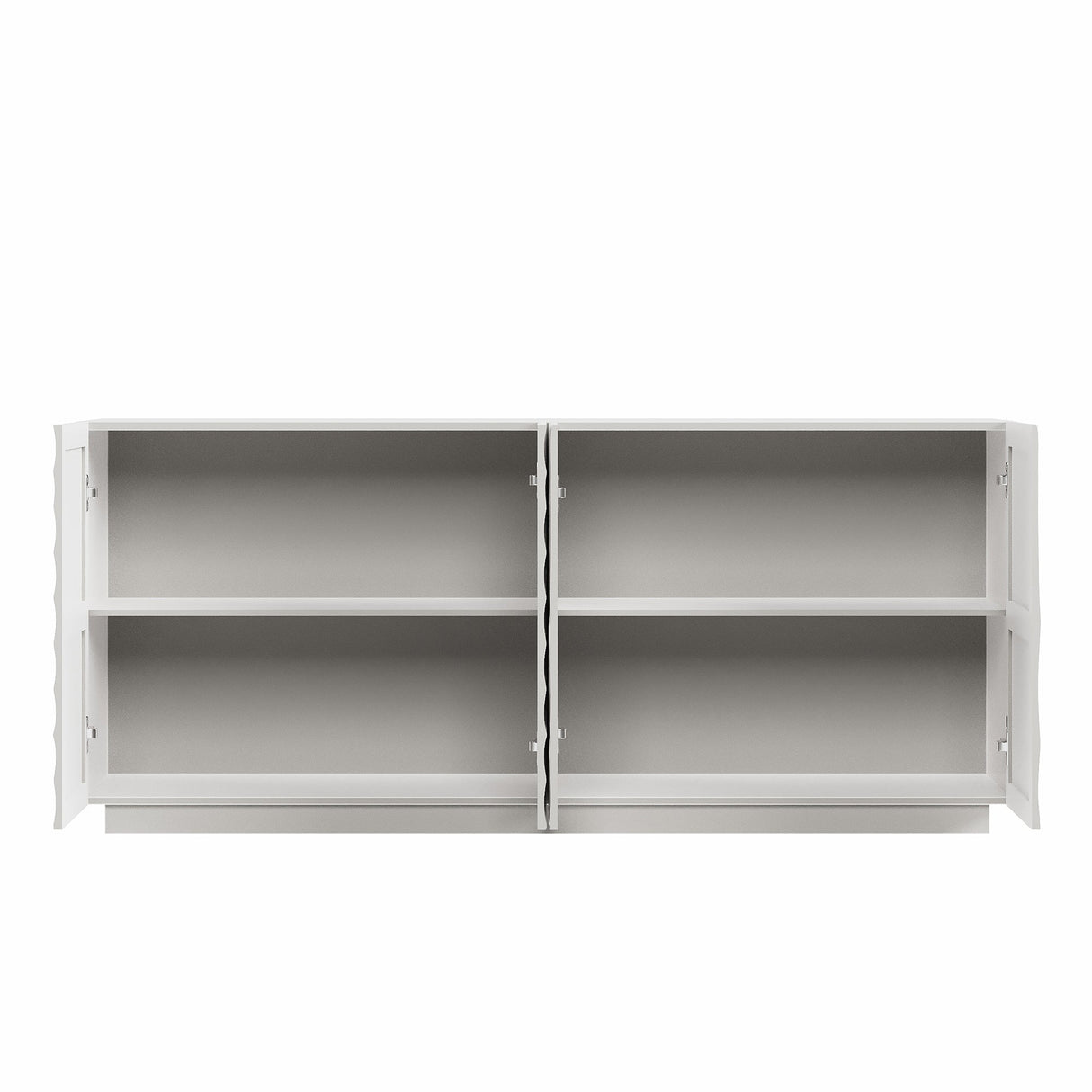 Buffet Cabinet with Storage - Modern 4-Door Sideboard