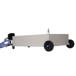Heavy Duty 20 Gallon Low Profile Oil Drain With Pump Polypropylene - Gray