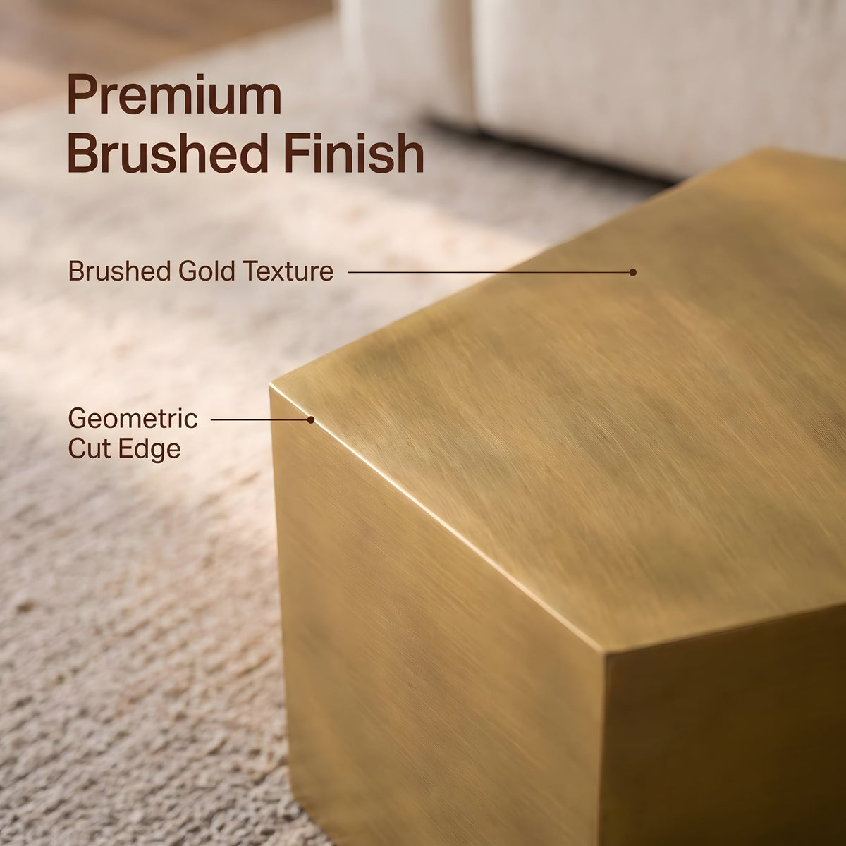 Modern Geometric Coffee Table Set of 2
