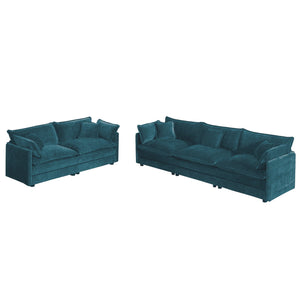 Chenille Sofa Set of 2: 2 & 3 Seater Couch