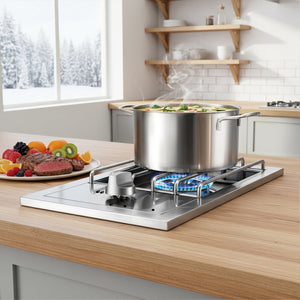 Single Grilling Side Burner, 15,000BTU Liquid Propane