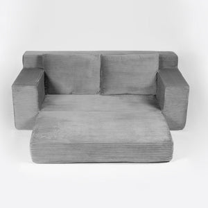 Comfortable Deep Seat Loveseat Sofa Bed, Reversible Cushion With Pillows