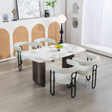 House hold contemporary designed upholstered accent/dining chair/barrel side chairs set of 2