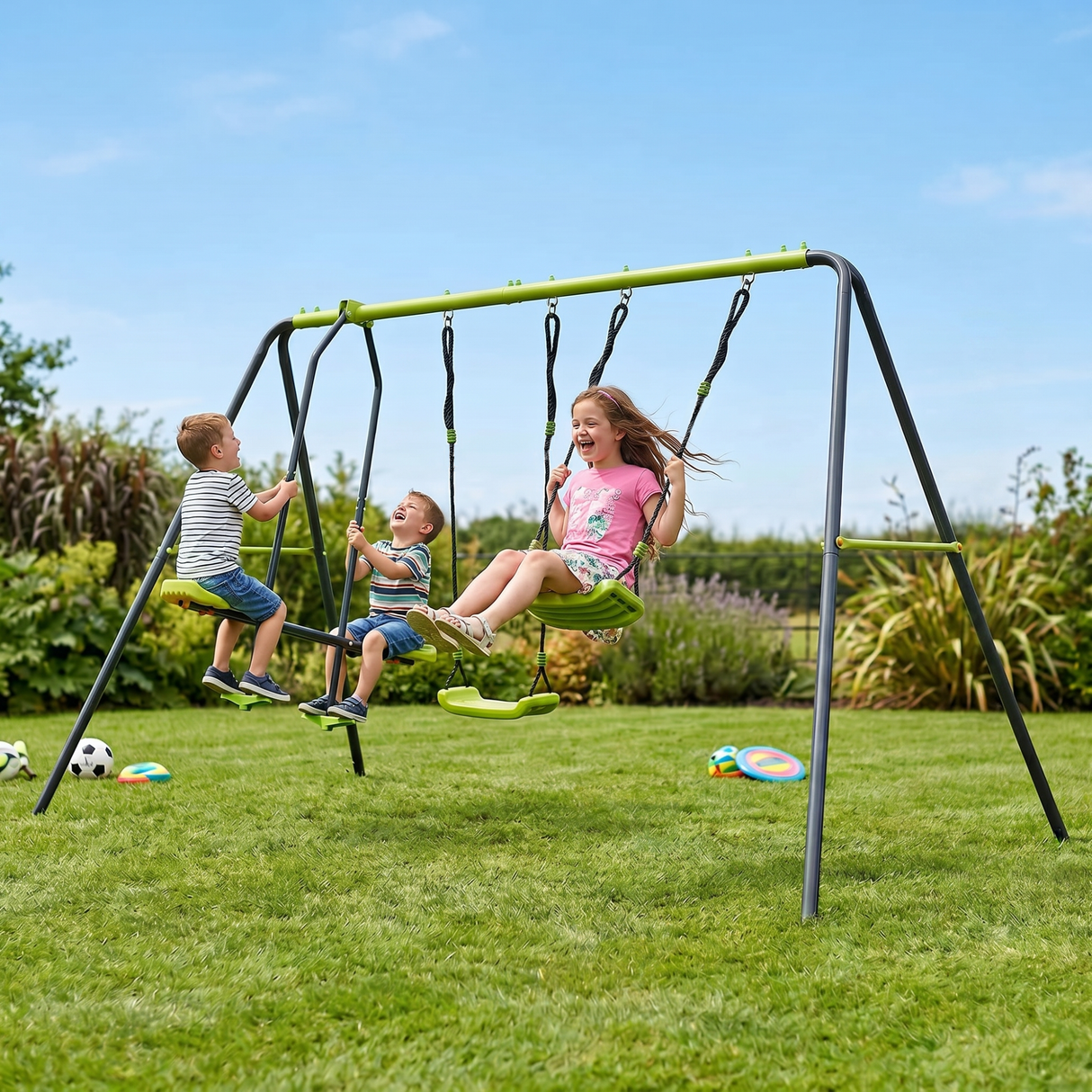 XNS081 Lime Swing Set