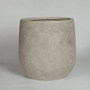 Round Concrete Planter Set of 2 - Antique Grey