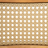 Netro Acacia Wood Dining Chair with Light Brown Wicker