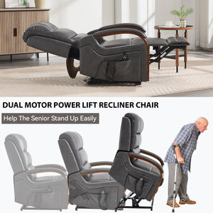 Power Dark Recliner Chair