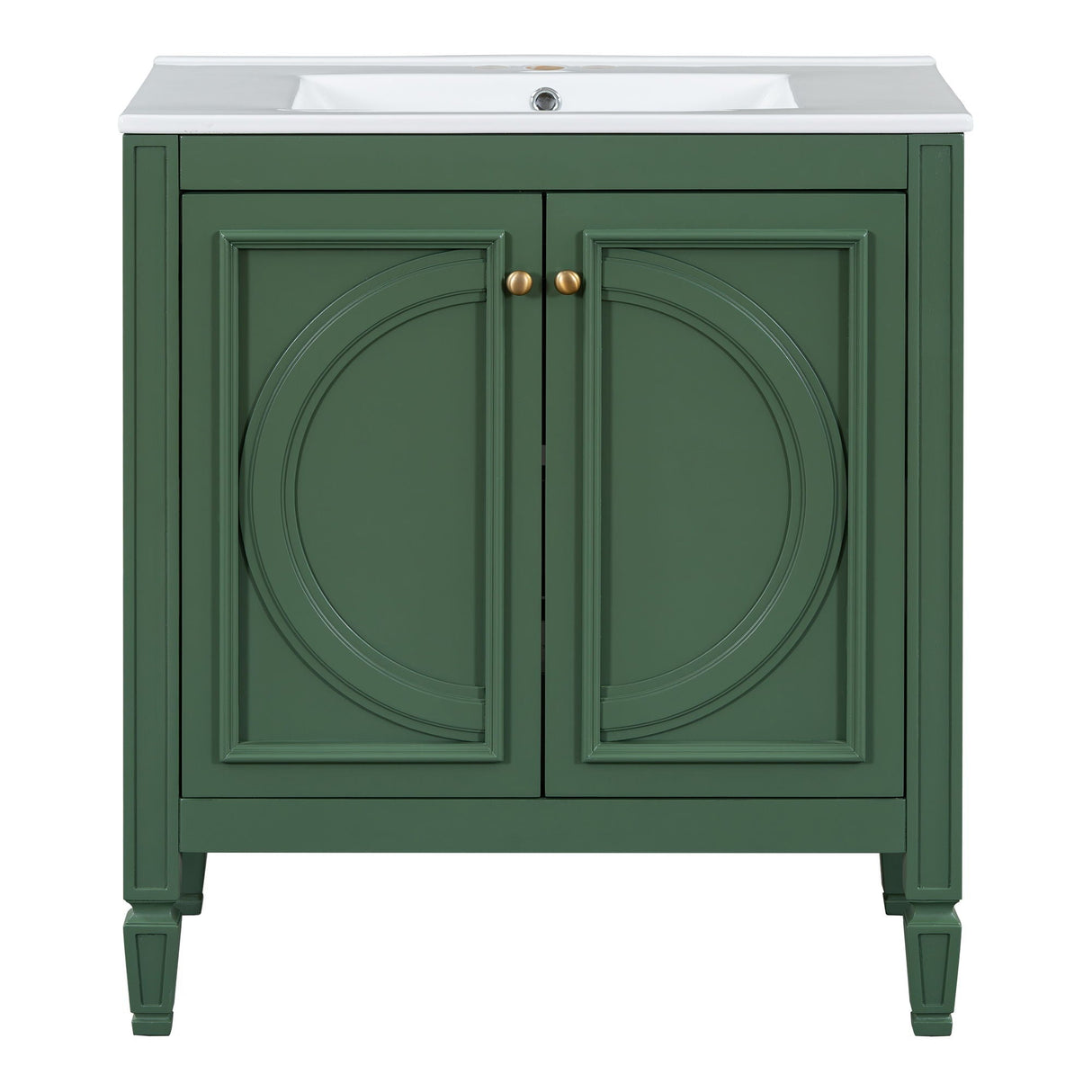 Bathroom Vanity With Sink With 2 Doors And Adjustable Shelf