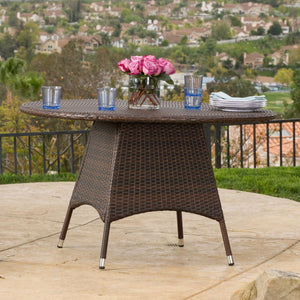 Corsica Round Dining Table - Brown