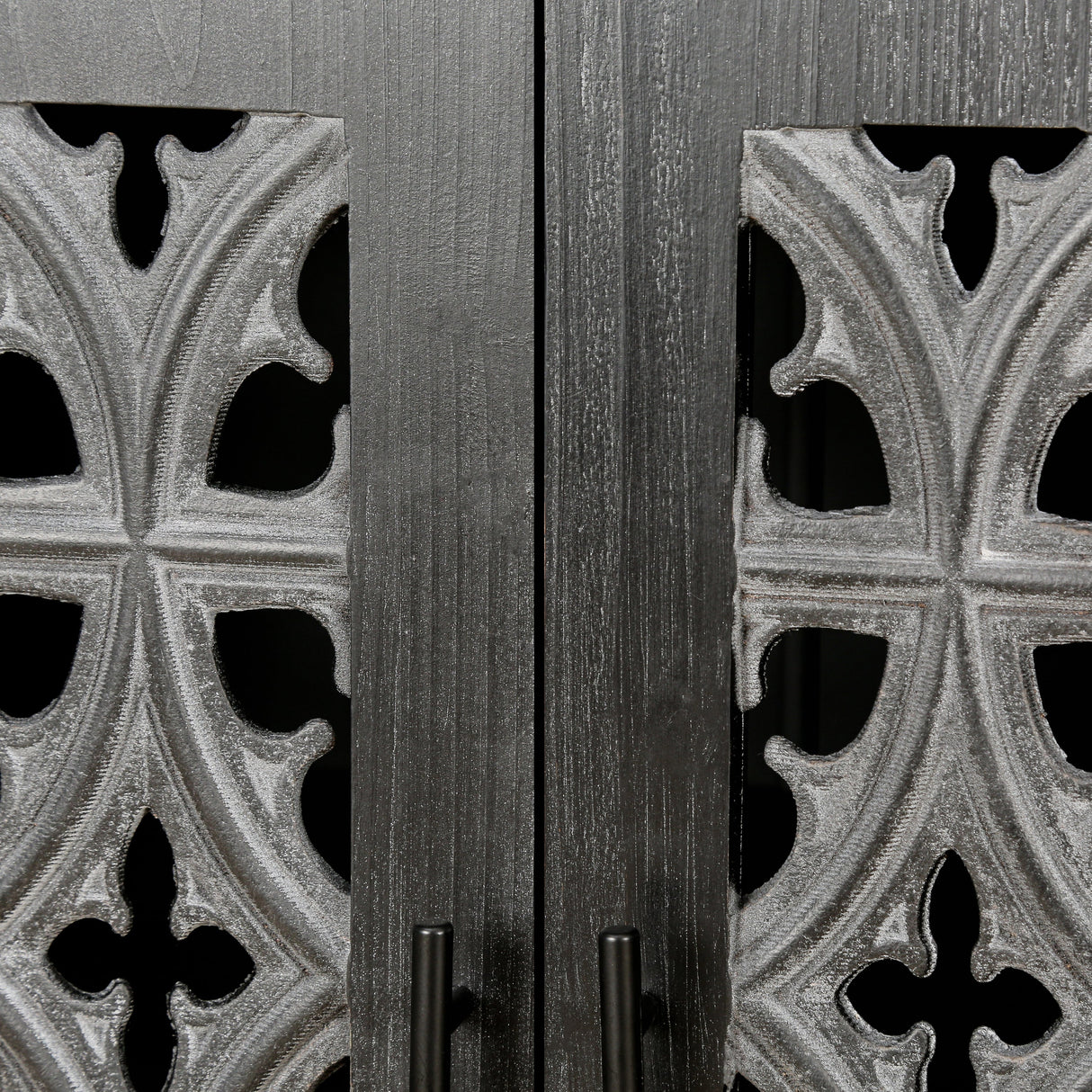 Hollow Four Door Antique Cabinet, American Country Style