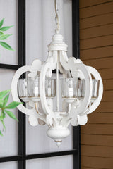 Farmhouse 6-Light Wood Chandelier Pendant Light Fixture