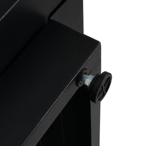 30inch Square  Steel Fire Pit Table, in Black,40000BTU