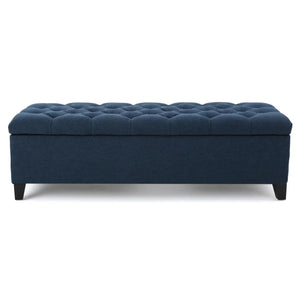 Glouster Contemporary Storage Ottoman With Button Tufted Design