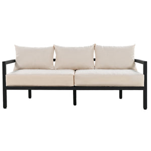 U_Style Multi-Person Outdoor Steel Sofa Set with Coffee Table