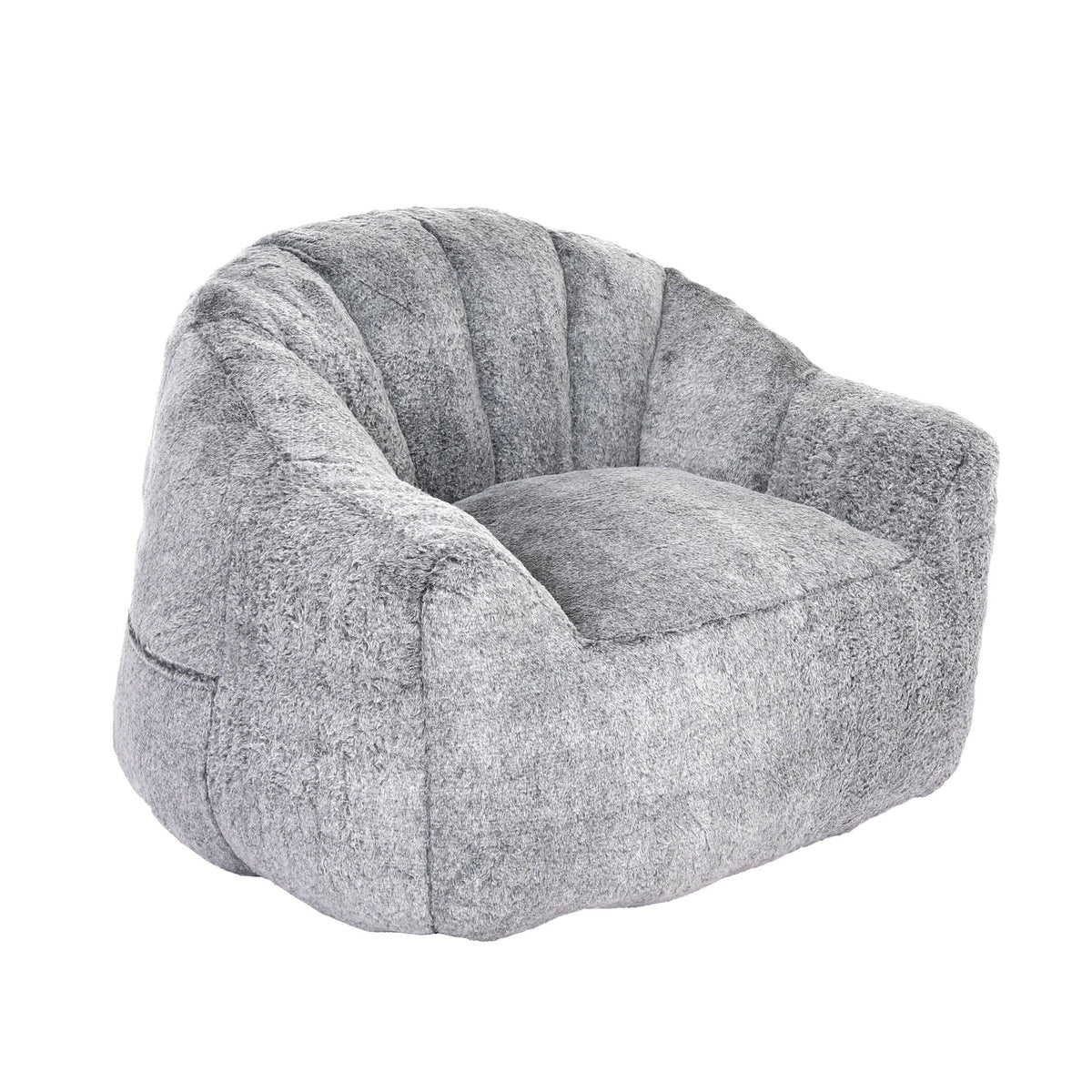 Beanbag Chair, Beanbag Sofa Chair With Armrests Stuffed High Density Foam