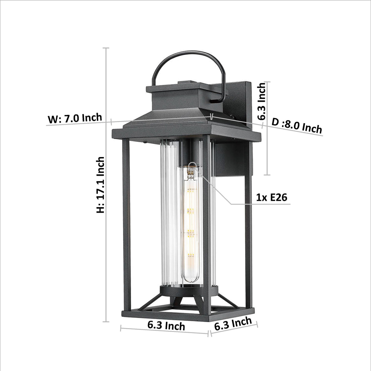 Textured Outdoor Porch Lights