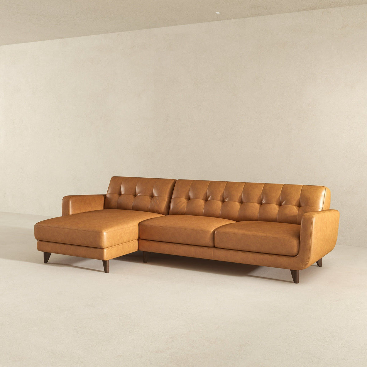 Allison - Mid-Century Modern Sectional Sofa Chaise