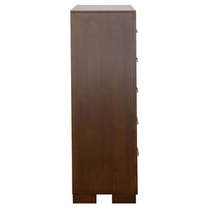 Jessica 5-drawer Bedroom Chest Cappuccino