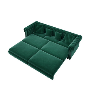 3 In 1 Pull Out Convertible Sleeper Sofa Bed, King Size, Chaise Lounge