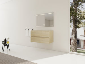 36" Wall-Mounted Bathroom Vanity Cabinet