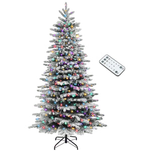 6.5ft Snow Flocked Artificial Christmas Tree