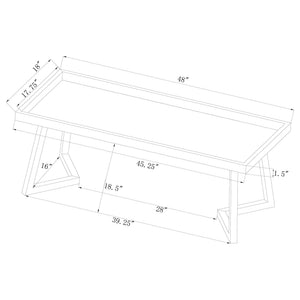 Upholstered Tufted Bench - Gray
