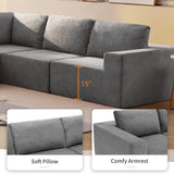 The Caitlyn Plush Modular Terrycloth Sectional