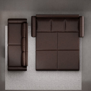 3 In 1 Convertible Sleeper Sofa With Nailhead Trim & Rolled Arm