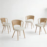 Farmhouse Style Wicker Dining Chair