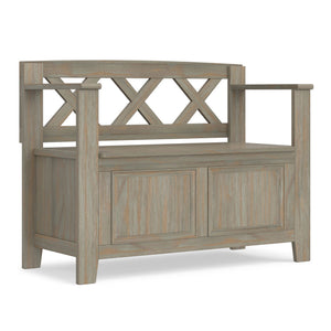 Amherst - Small Transitional Entryway Storage Bench
