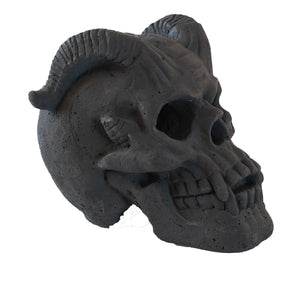 Hand-Forged Flame Skull for Fire Pits and Hearths
