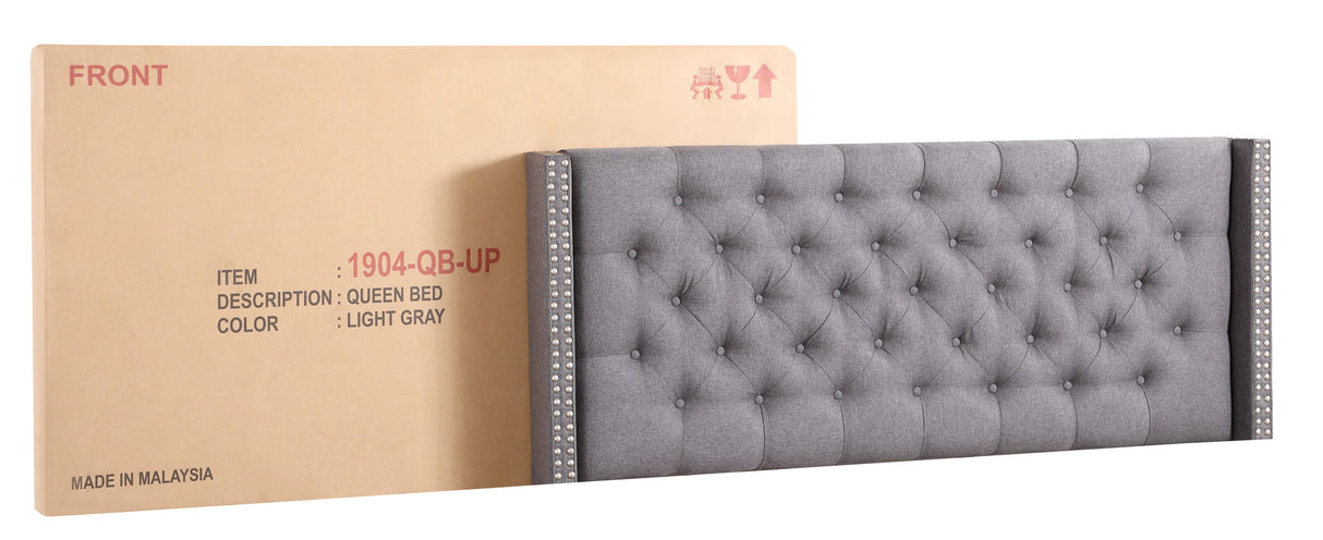 Nailhead Bed Transitional Vibrant