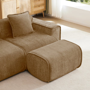 Streamlined Design Modular 3 Seat U Shape Sectional Boneless Sofa