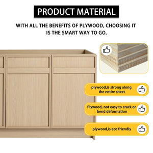 Modern Freestanding Bathroom Vanity & Soft Close Cabinet Doors