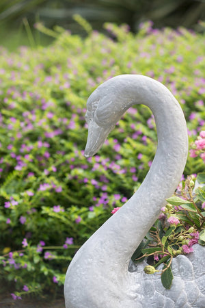 16.5x9x15.5" Mgo Swan Planter