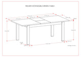 Wilson Rectagular Extendable Dining Table